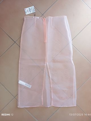 Falda midi Zara mujer