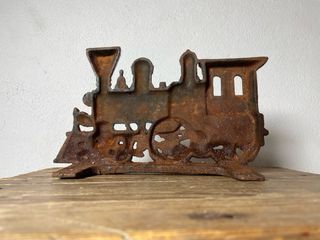 Tren locomotora hierro vintage