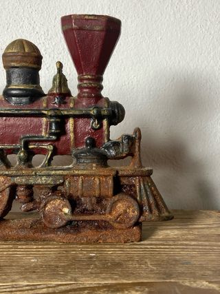 Tren locomotora hierro vintage