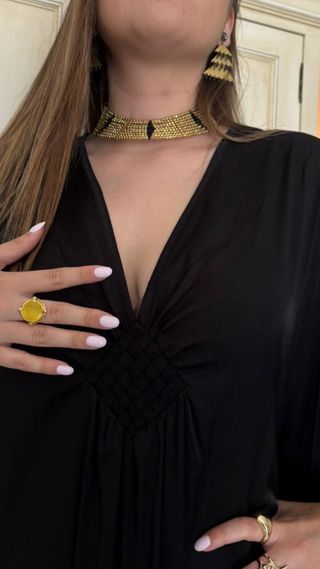 Vestido ibicenco negro