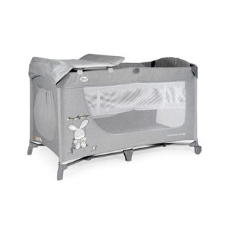 Cuna viaje bebé, plegable, gris