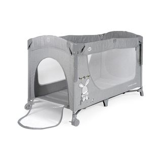 Cuna viaje bebé, plegable, gris