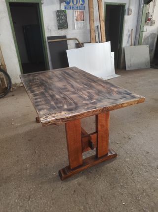 Mesa madera maciza rústica