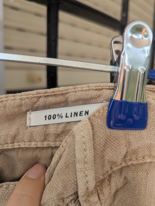Pantalones de lino de Zara 