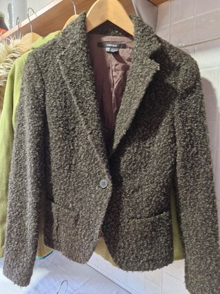 Abrigos negros vintage (S-M)