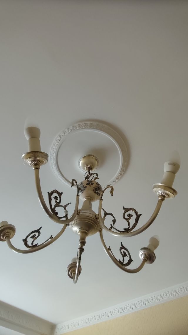 Lampara techo vintage 5 brazos