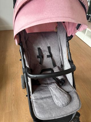 Cochecito bebé Asalvo rosa