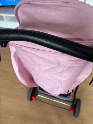 Cochecito bebé Asalvo rosa