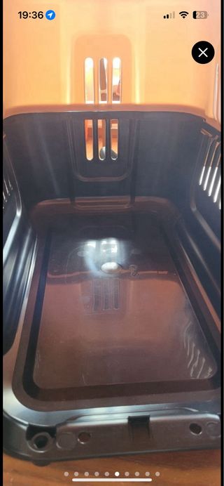 Transportín perro nuevo rosa palo y negro,