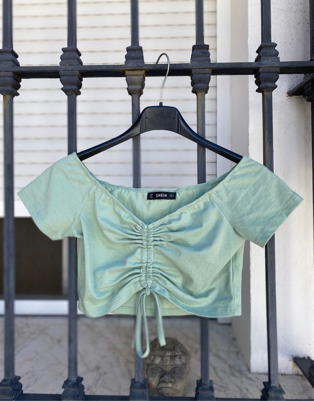 Top SHEIN verde 