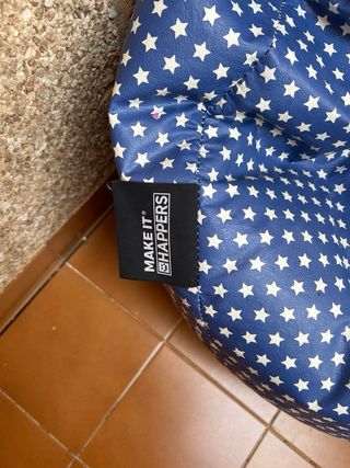 Puff azul Happers - como nuevo