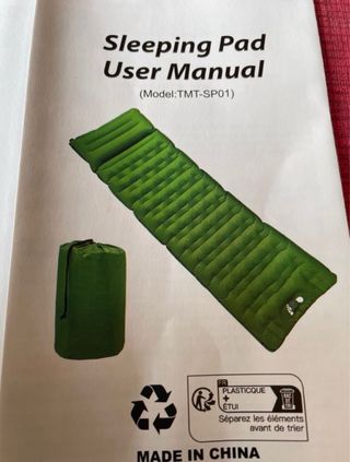 Colchón Camping inflable 195x66x12cm