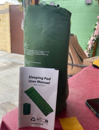 Colchón Camping inflable 195x66x12cm