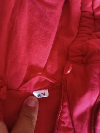 Buzo bebé rojo Little Honey 68/74
