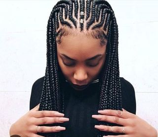 ECONOMICAS TRENZAS AFRICANAS y EXTENSION D CORTINA
