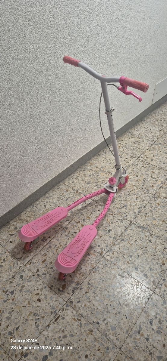 Patinete Infantil Plegable Rosa