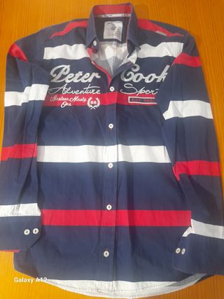 Camisa Peter Cook | Hombre | Azul-Roja