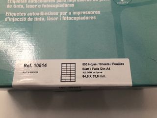 APLI MULTI3 Etiquetas - 480 hojas