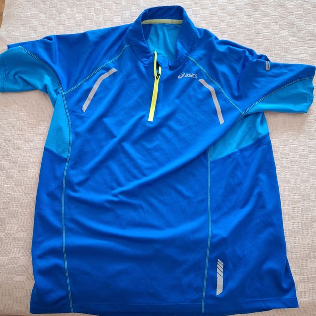Camiseta Asics running azul M