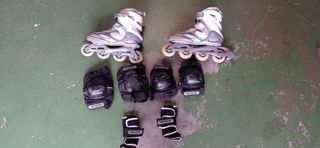 Patines en línea Powerslide + protecciones
