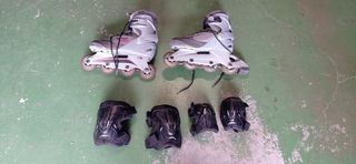 Patines en línea infantiles + protecciones