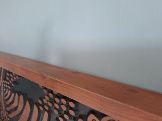 Cabecero cama teca tallado
