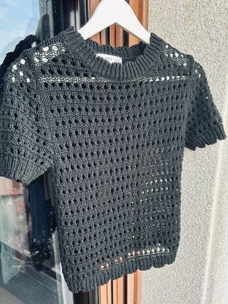 Top negro Mango - Talla S
crochet , 