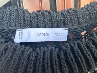 Top negro Mango - Talla S
crochet , 