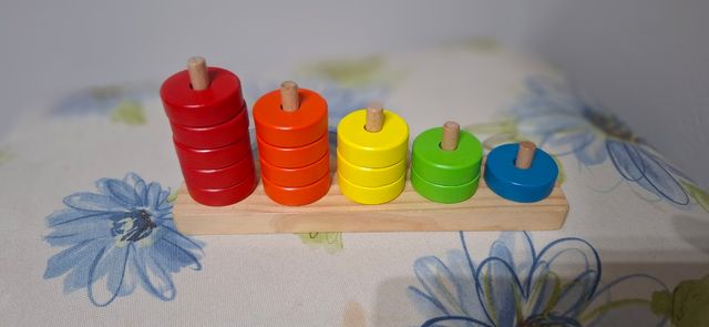 Juguete ábaco de madera