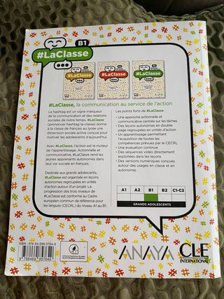 La classe niveau B1 élève - Anaya
