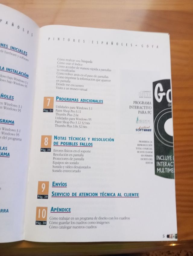 Programa interactivo en PC sobre Goya