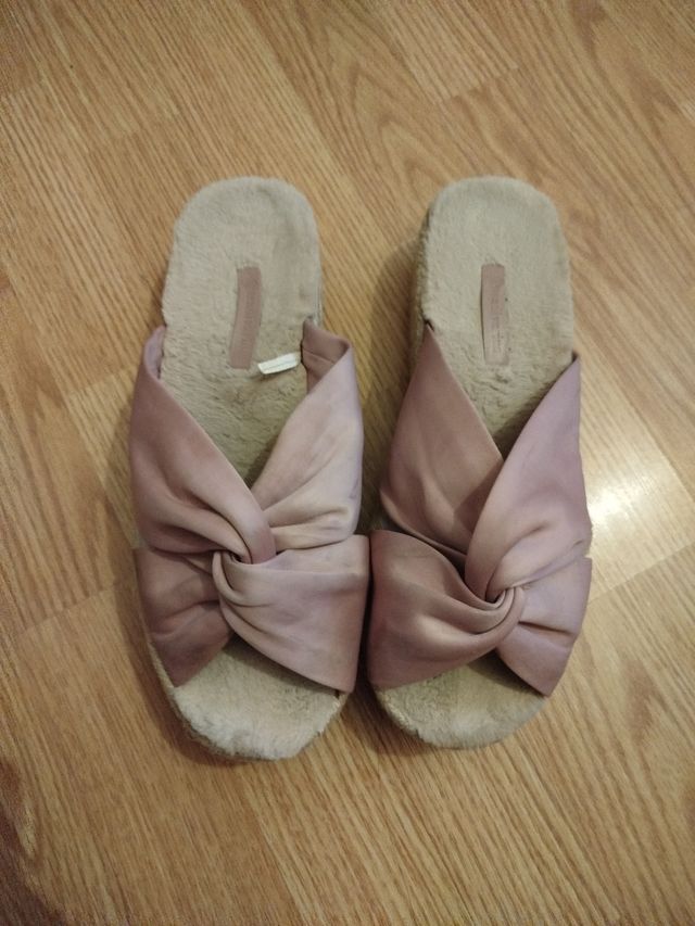 Sandalias plataforma rosa palo