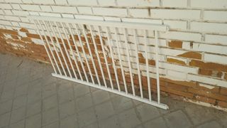 Valla protectora blanca madera maciza mascotas