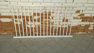 Valla protectora blanca madera maciza mascotas