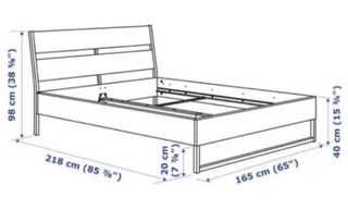 Cama Ikea blanca - Estructura de cama