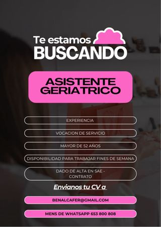 Asistente Geriatrico en Benalmadena