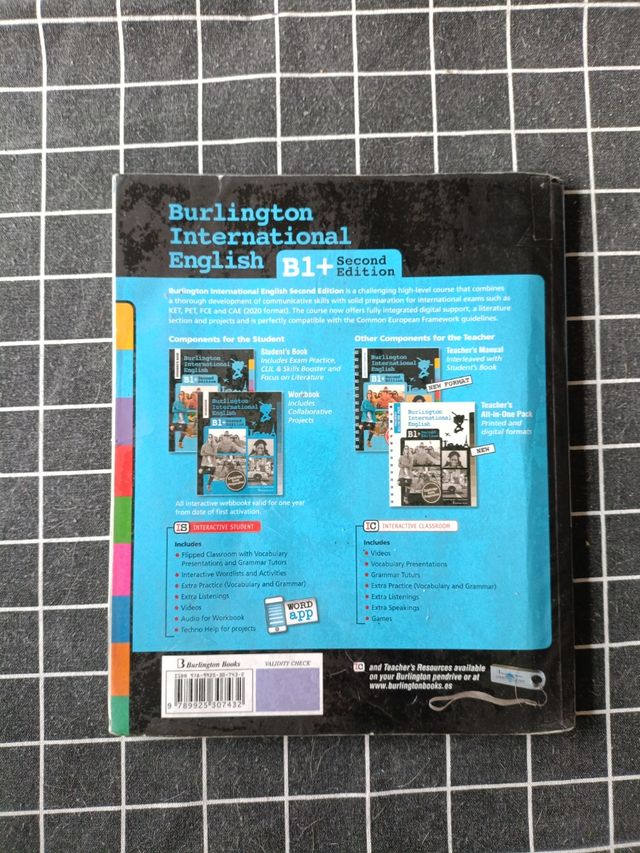 BURLINGTON INTERNATIONAL ENGLISH B1+ STUDENT 2021