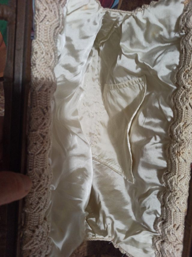 Bolso crochet bambú vintage