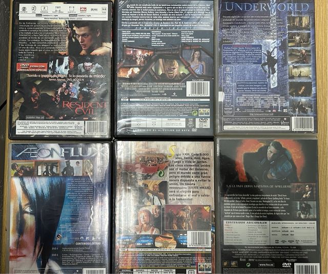 Pack 6 Películas DVD (A)