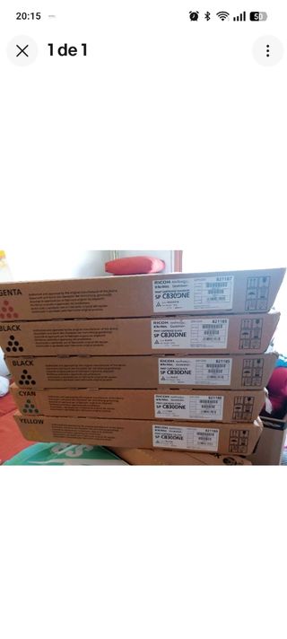 5 Toners Ricoh SP C830DNE nuevos