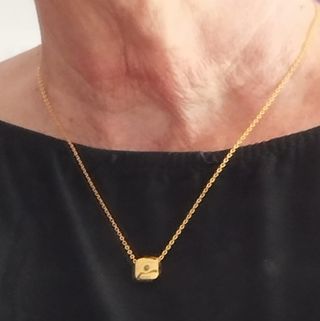 Gargantilla mini Zafiro Azul Natural