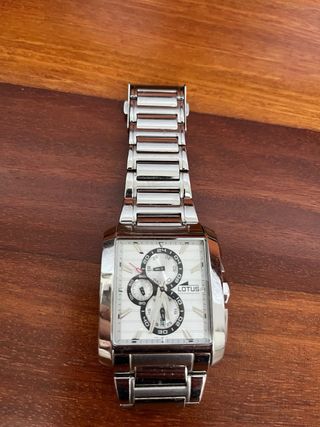 Reloj Lotus cronógrafo plata