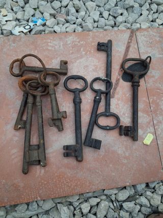 Llaves antiguas oxidadas