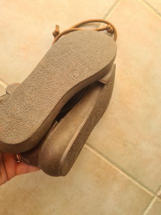 Sandali estivi in pelle marrone