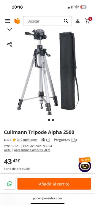 Trípode ALPHA DESIGN 2500