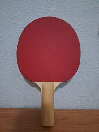 Pala de ping pong + funda + 2 pelotas