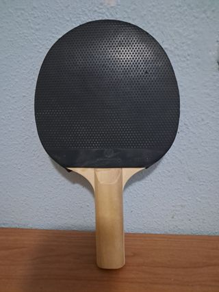 Pala de ping pong + funda + 2 pelotas