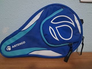 Pala de ping pong + funda + 2 pelotas