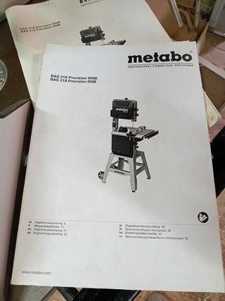 Sierra cinta Metabo BAS 318