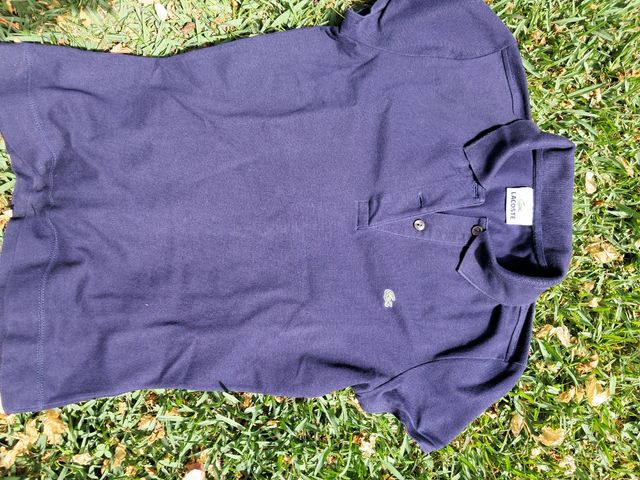 Polo Lacoste azul talla S PRECIO NEGOCIABLE 
